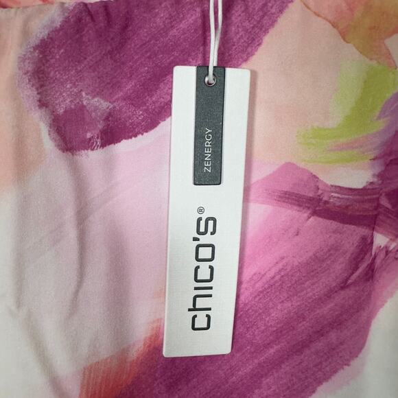 Chico's Zenergy Neema Side Pocket Skort Size 2 Large Pink Geometric NWT! - Picture 7 of 10